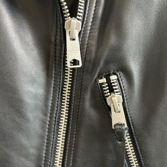 ALLSAINTS Dalby Leather Biker Jacket - Picture 7 of 7